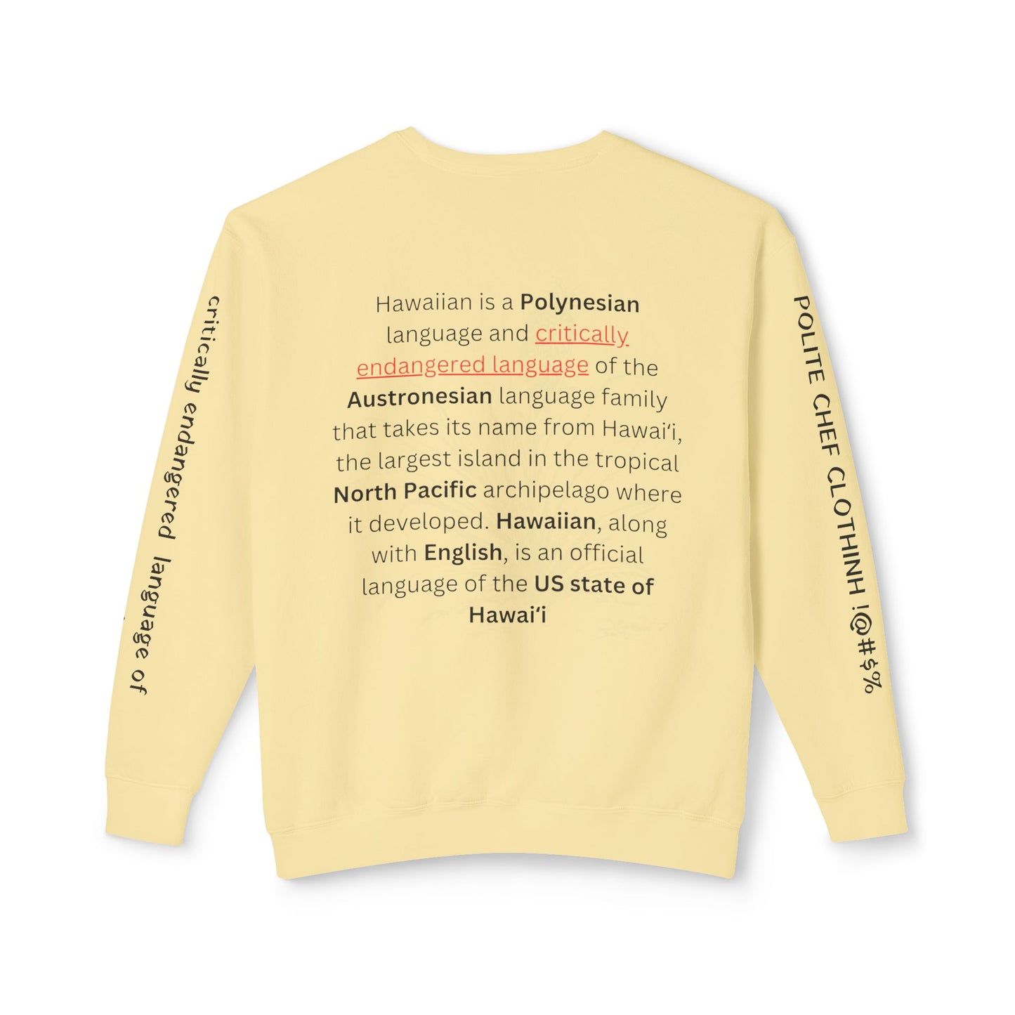 Hawai'i Surf Stamp Unisex Lightweight Crewneck Sweatshirt