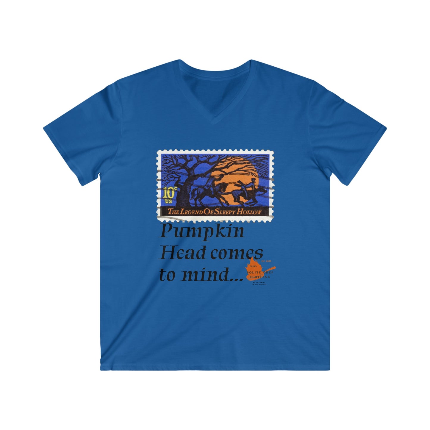 Sleepy Hollow Men's Fitted V-Neck Short Sleeve Tee