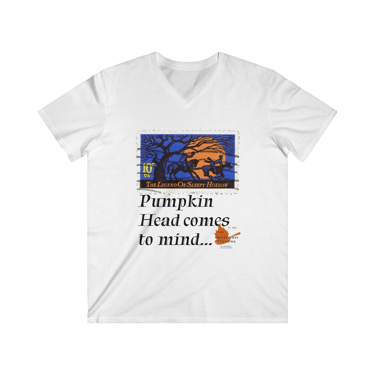 Sleepy Hollow Men's Fitted V-Neck Short Sleeve Tee