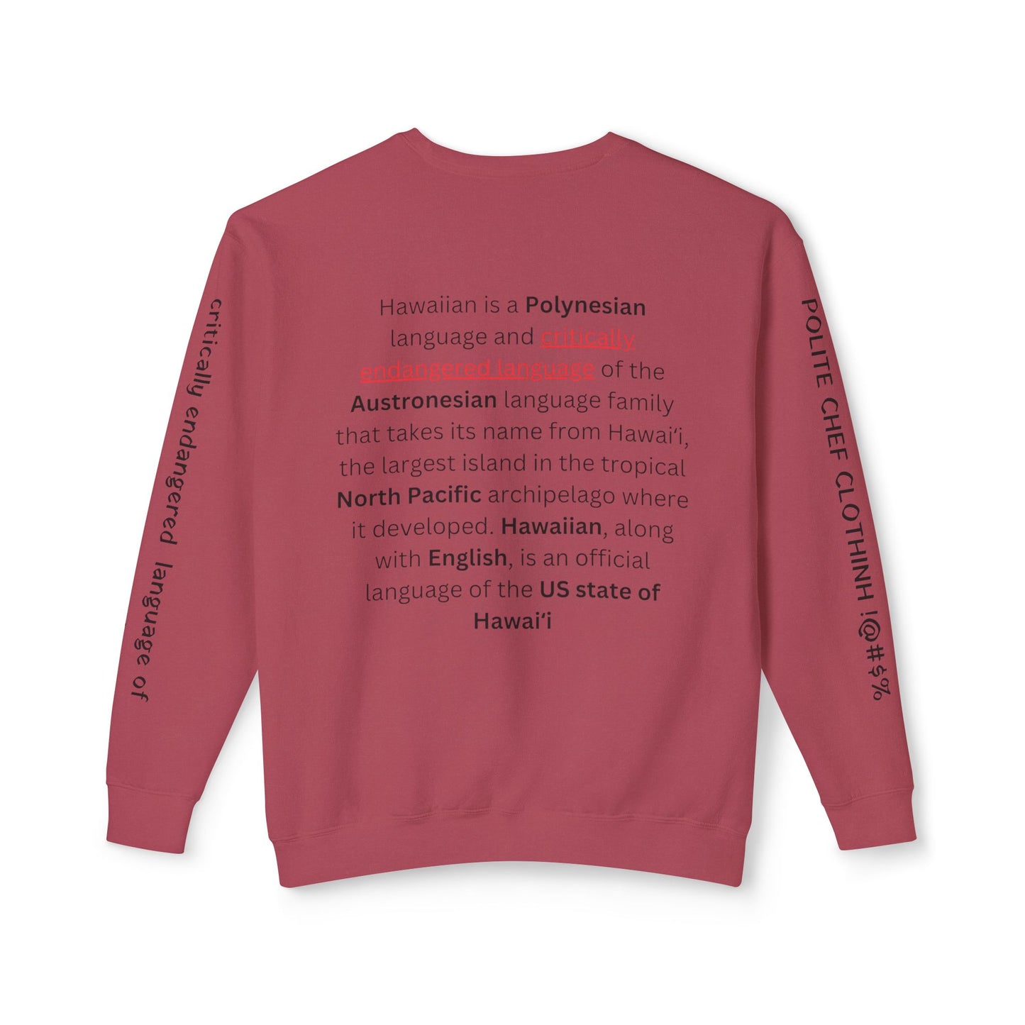 Hawai'i Surf Stamp Unisex Lightweight Crewneck Sweatshirt