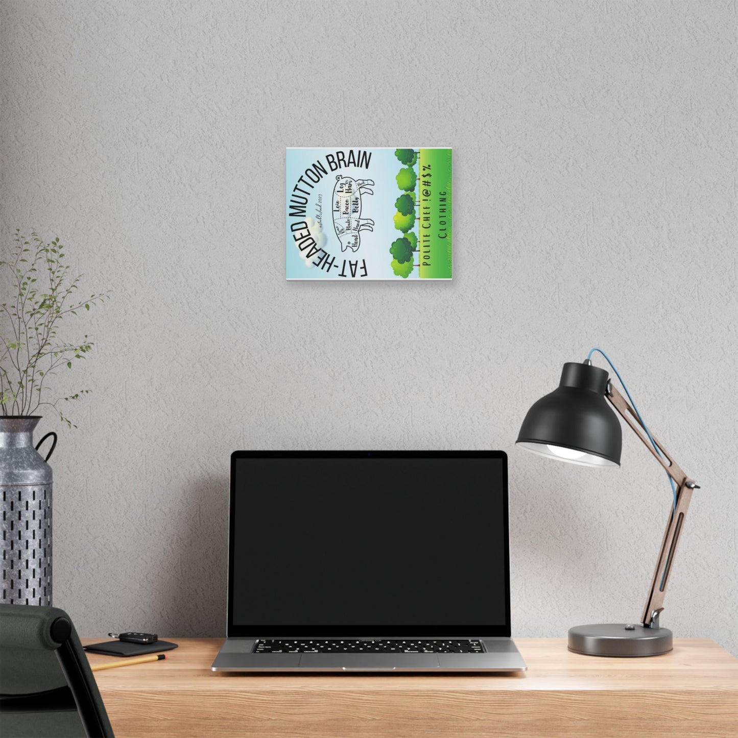 Hang It Straight Fat Headed Mutton Polyester Canvas