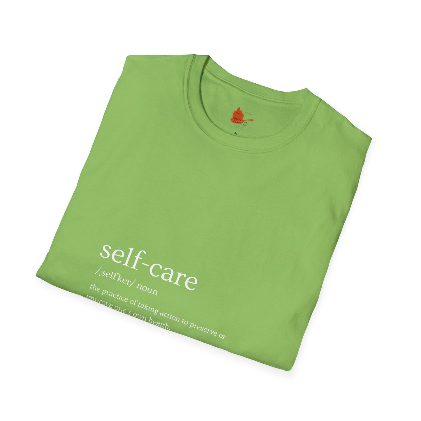 Self-Care & Baking Quote Tee Unisex Softstyle T-Shirt