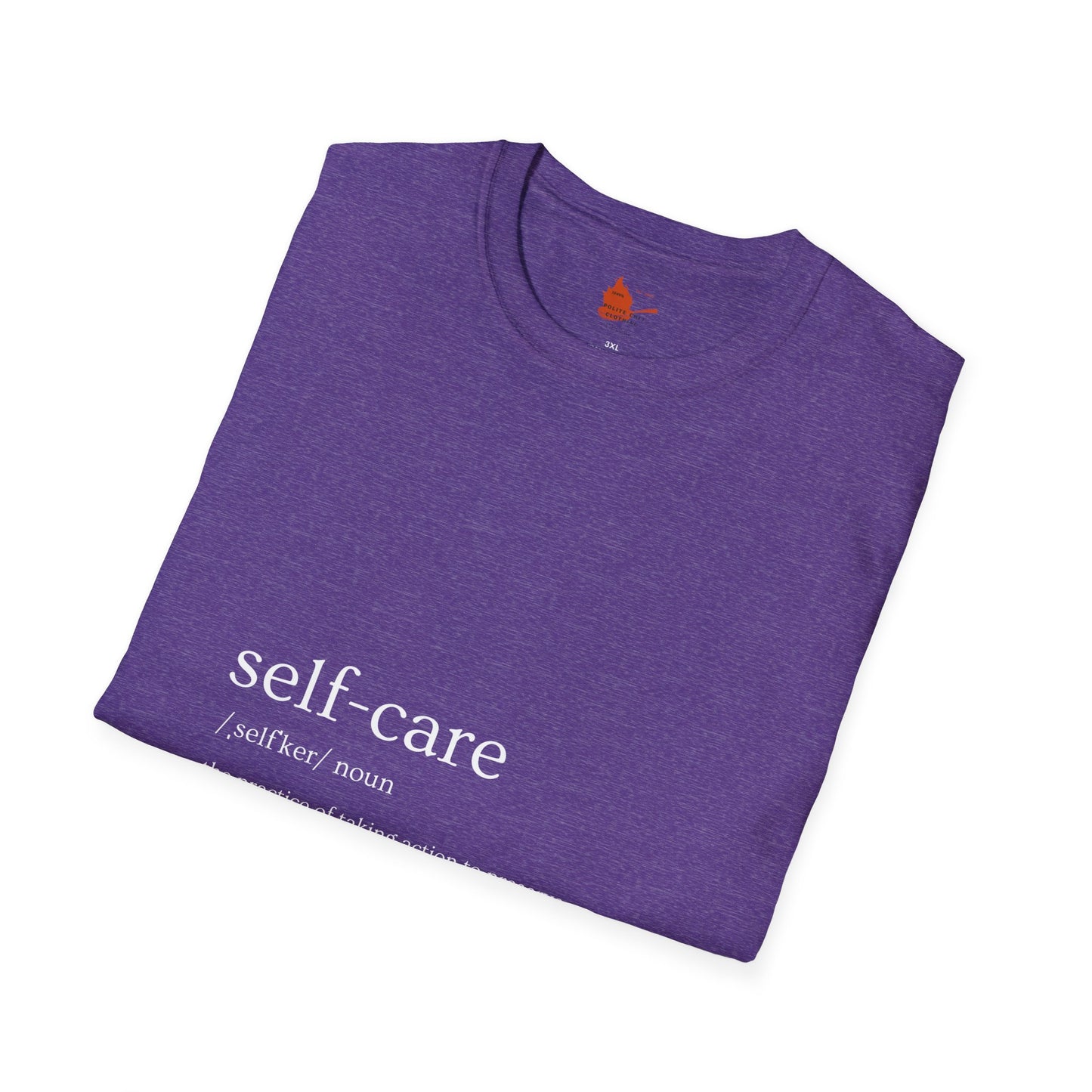 Self-Care & Baking Quote Tee Unisex Softstyle T-Shirt