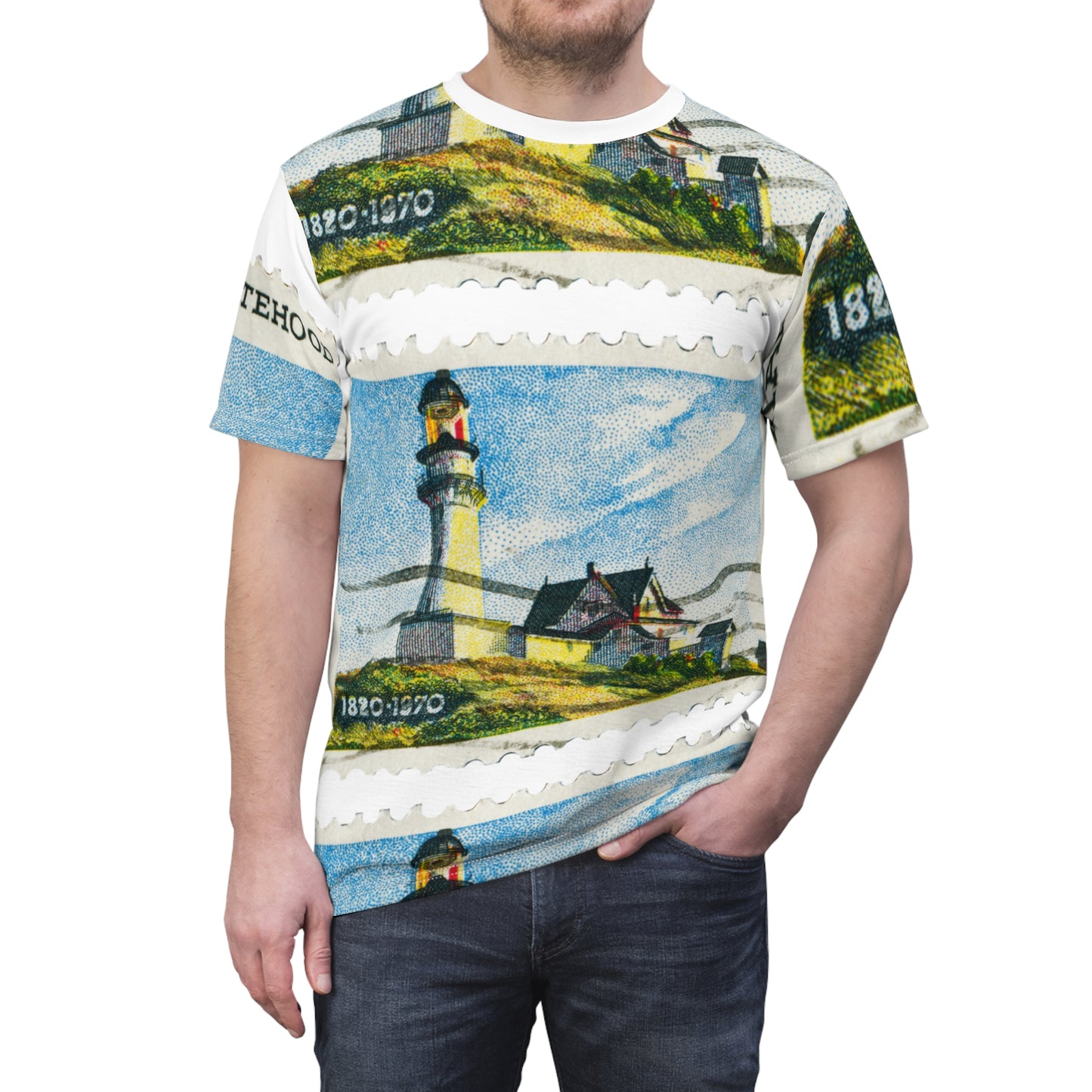 Go Sea Maine Unisex Cut & Sew Tee (AOP)