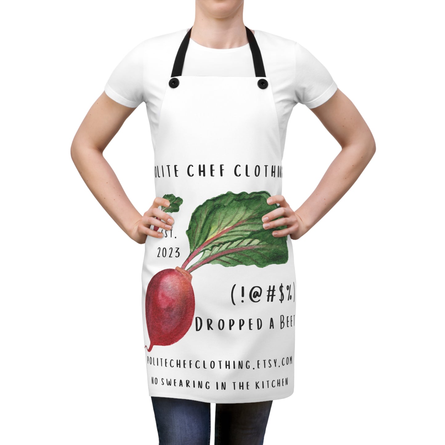 Dropped a Beet #2 Apron (AOP)