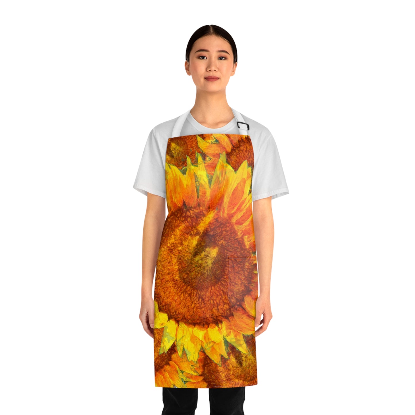 Van Gogh Sunflower Apron with Pockets! (AOP)