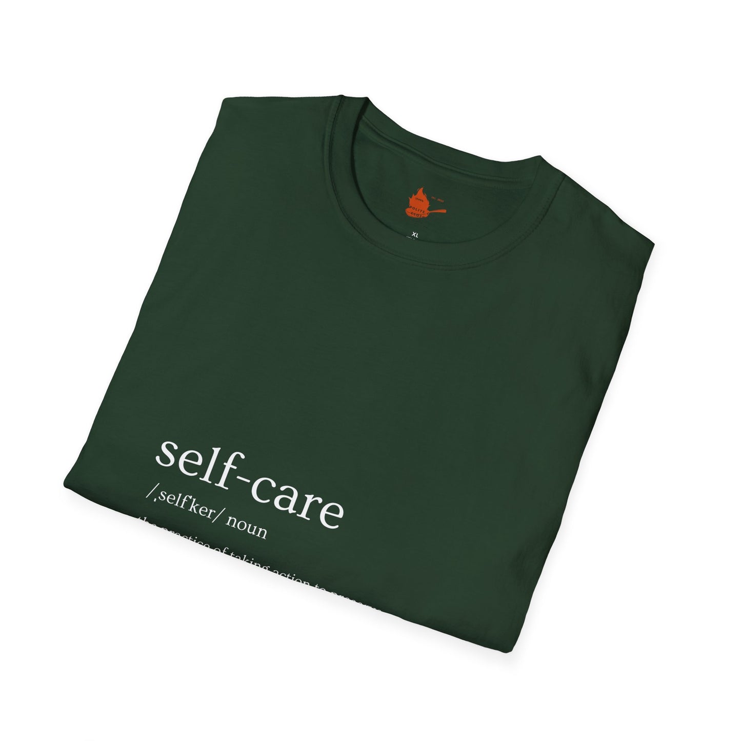 Self-Care & Baking Quote Tee Unisex Softstyle T-Shirt