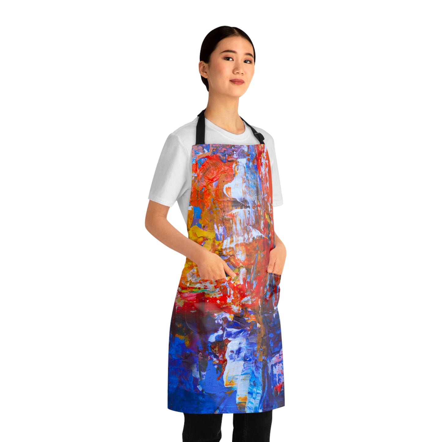 Sky On Fire Apron with Pockets! (AOP)