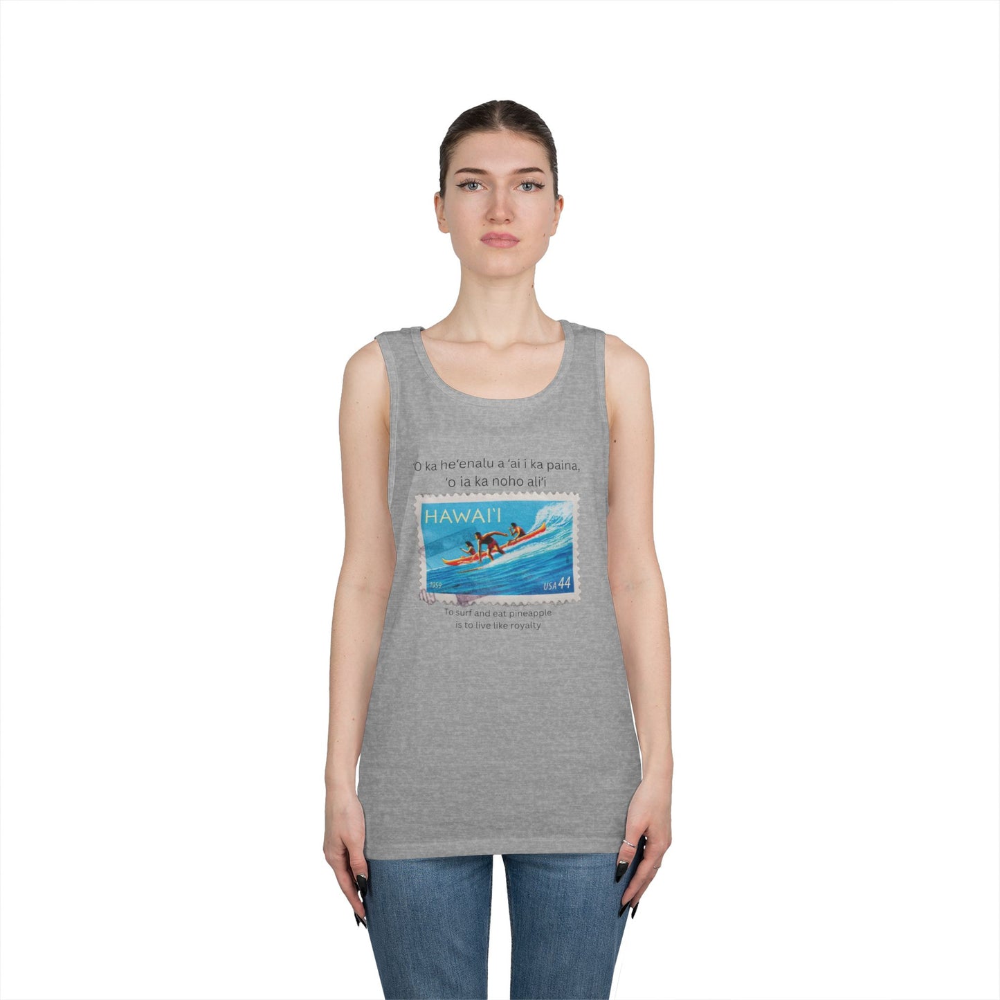 Hawai'i Pineapple Unisex Heavy Cotton Tank Top