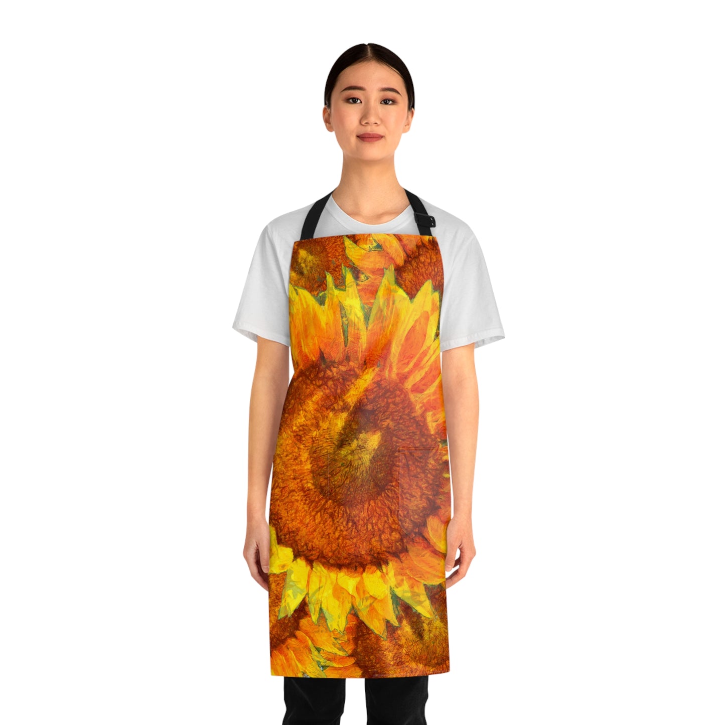 Van Gogh Sunflower Apron with Pockets! (AOP)