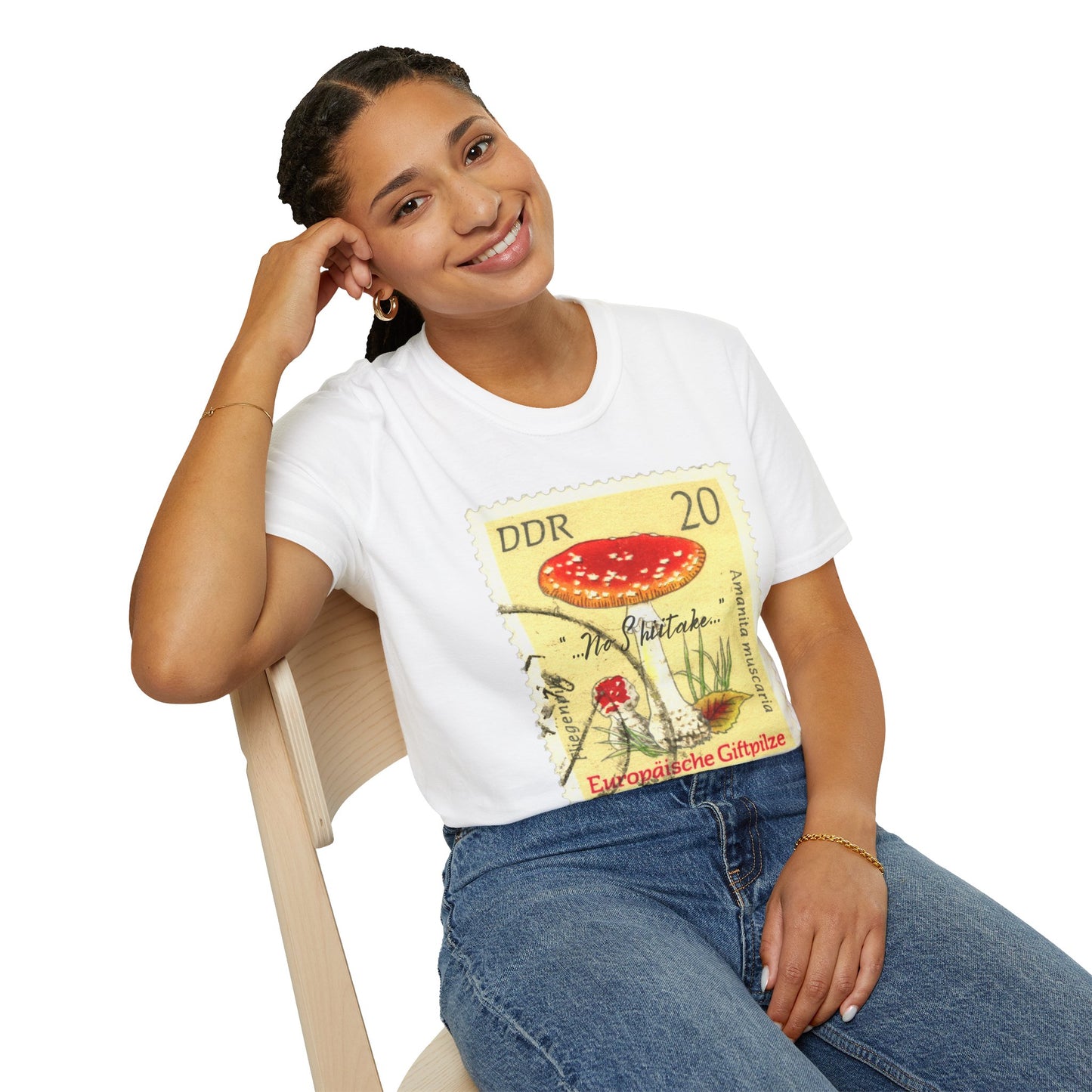 No Shiitake Vintage-Style Unisex Softstyle T-Shirt