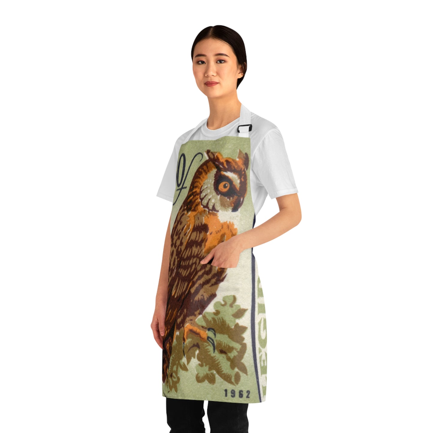 Owl Apron with Pockets! (AOP)
