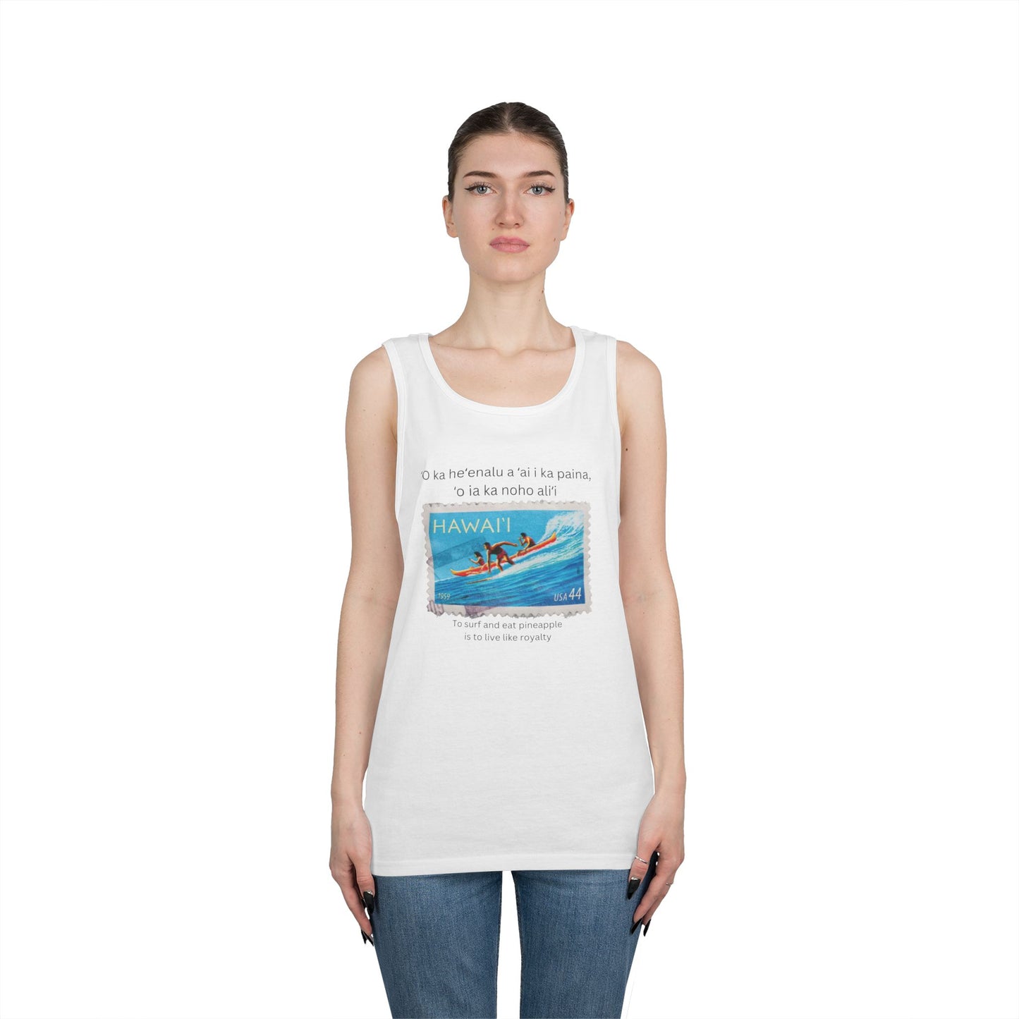 Hawai'i Pineapple Unisex Heavy Cotton Tank Top