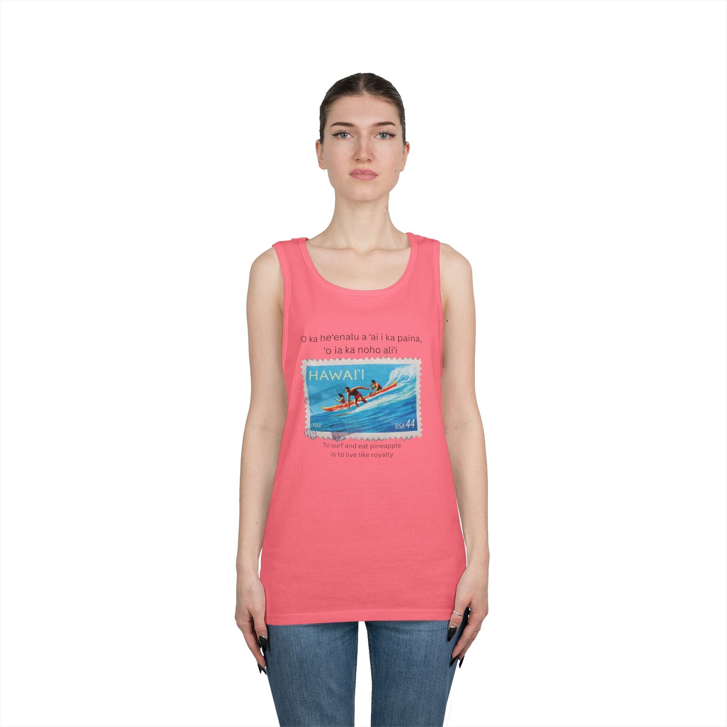 Hawai'i Pineapple Unisex Heavy Cotton Tank Top