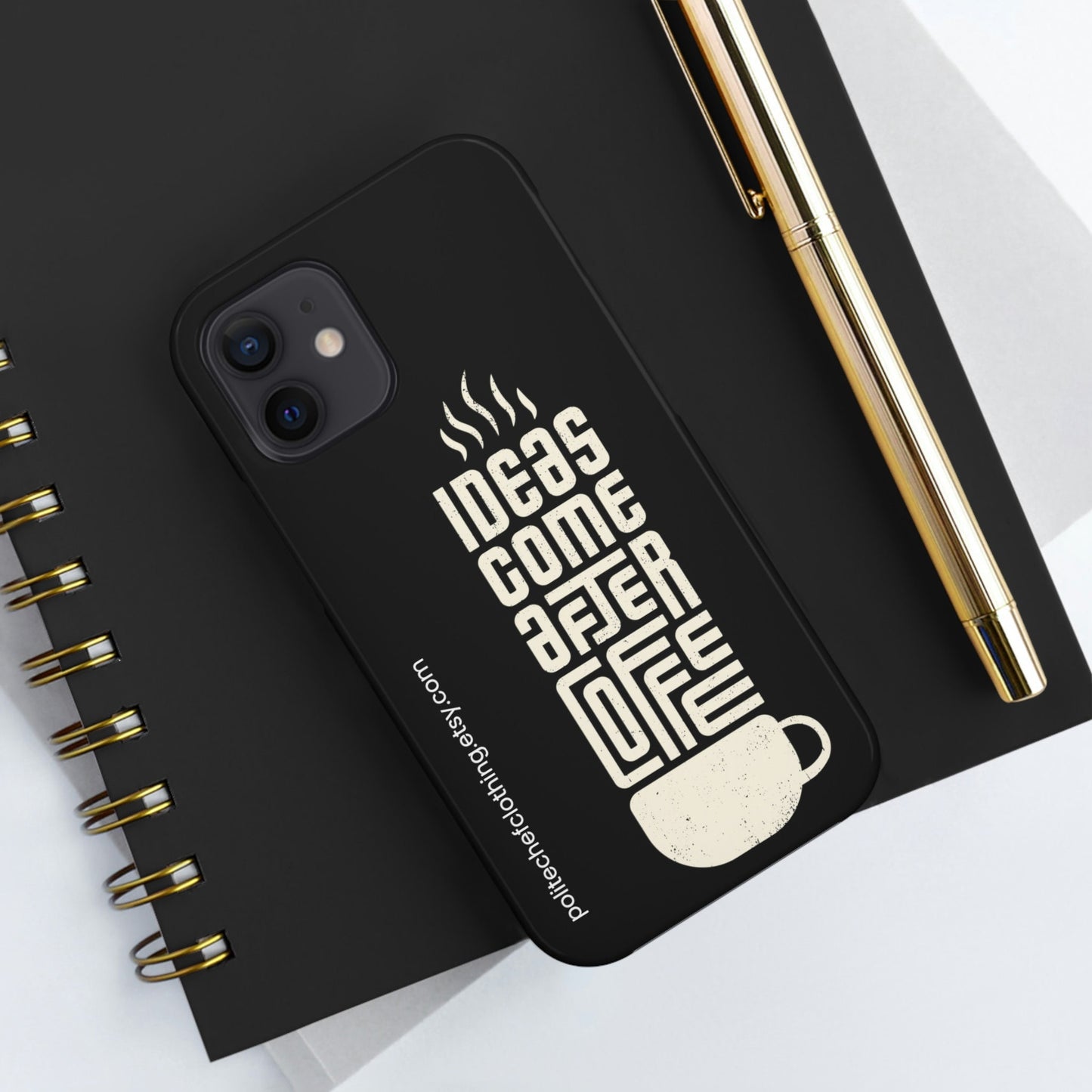 Ideas After Coffee iPhone Hard Case