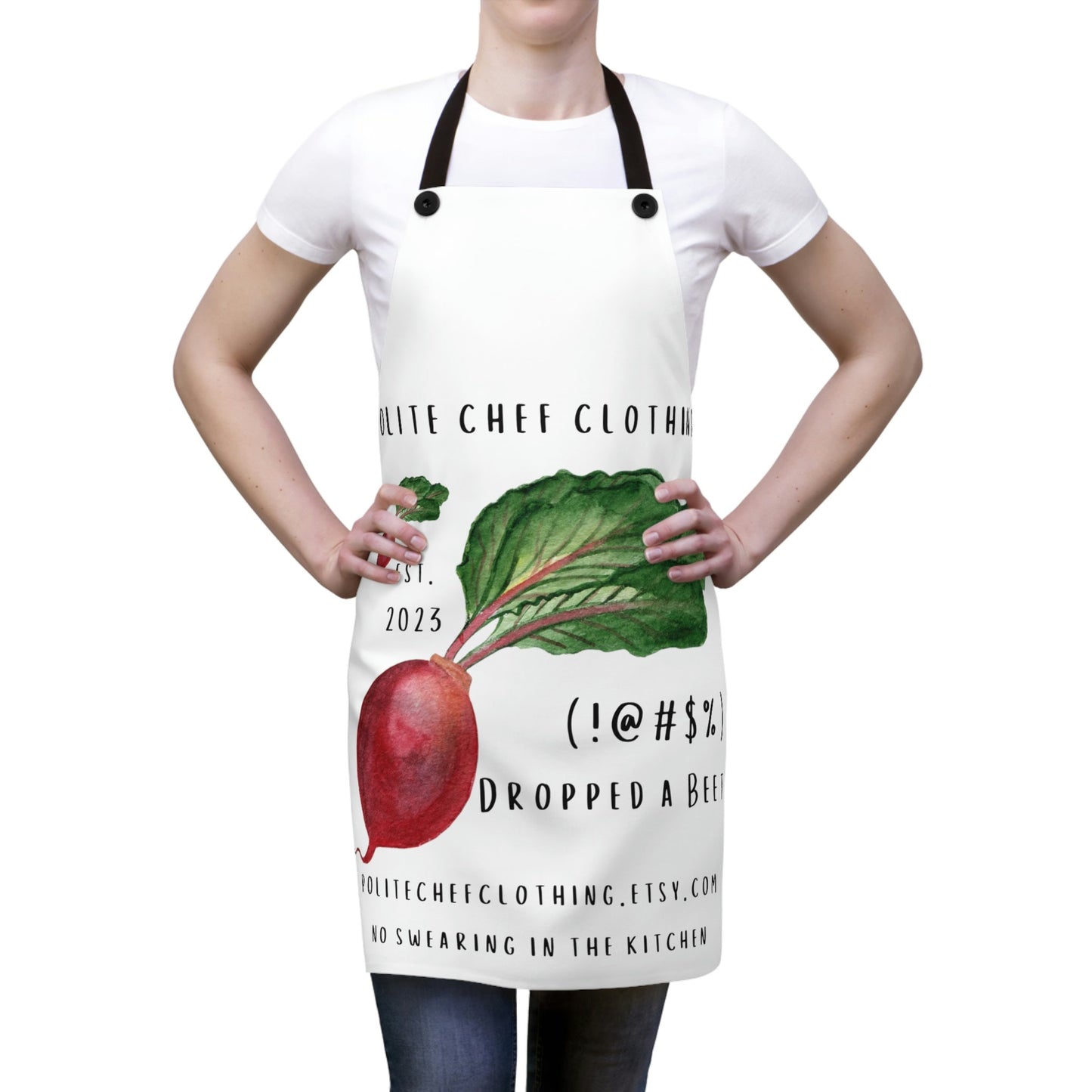 Dropped a Beet #2 Apron (AOP)