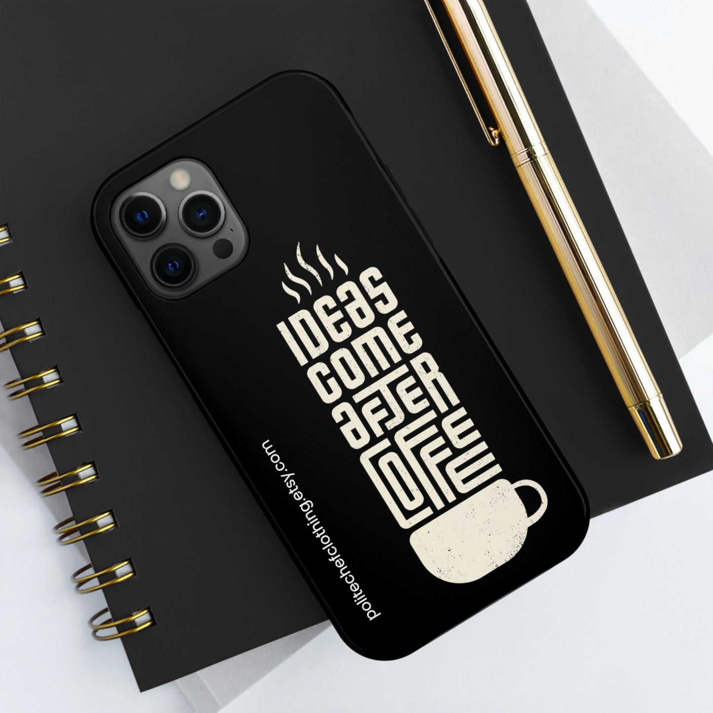 Ideas After Coffee iPhone Hard Case