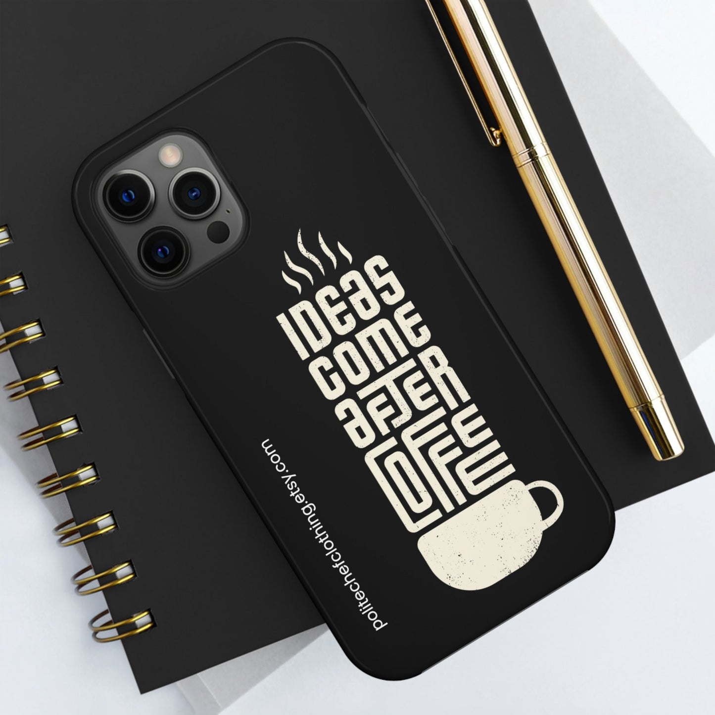 Ideas After Coffee iPhone Hard Case