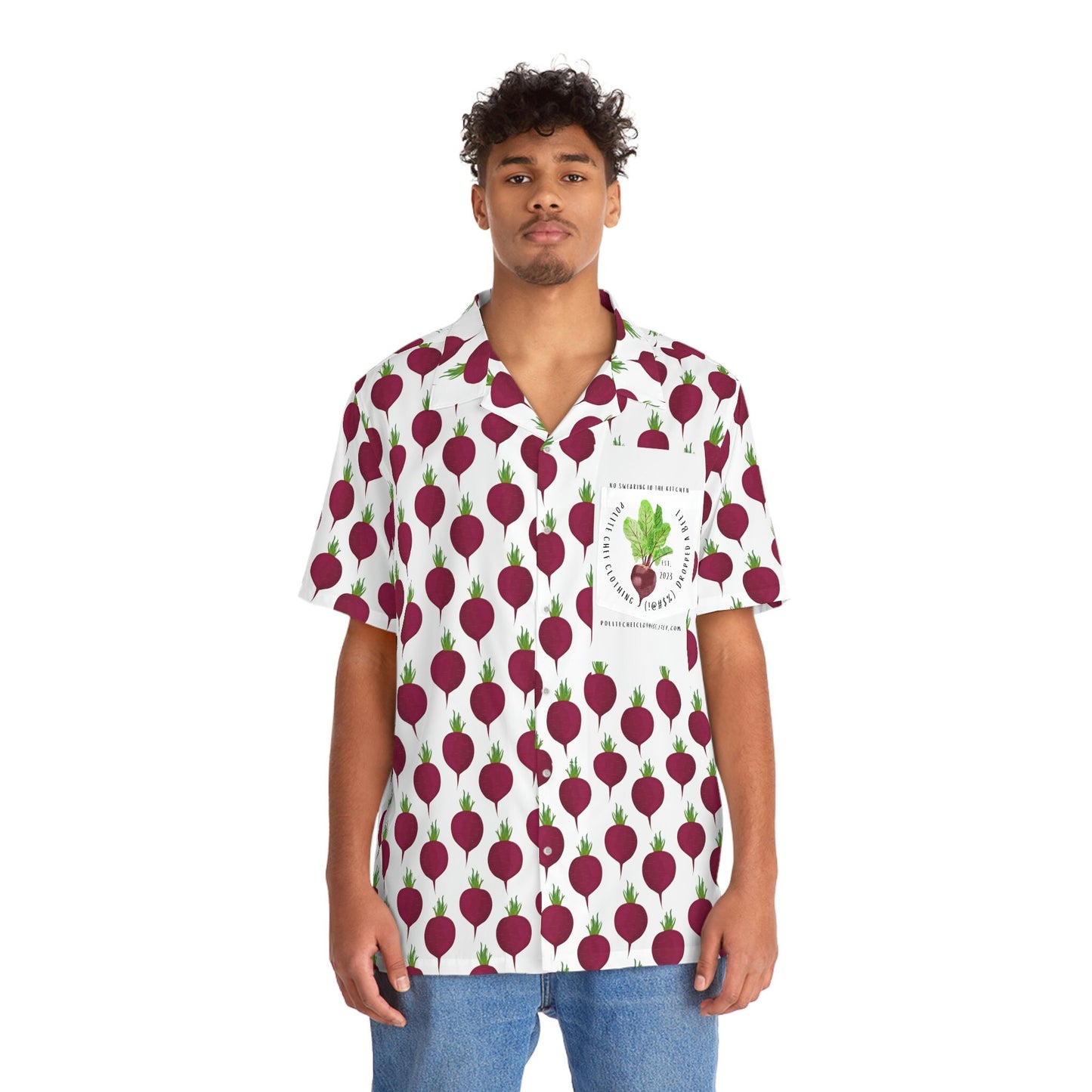 Dropped A Beet Men's Hawaiian Shirt (AOP)