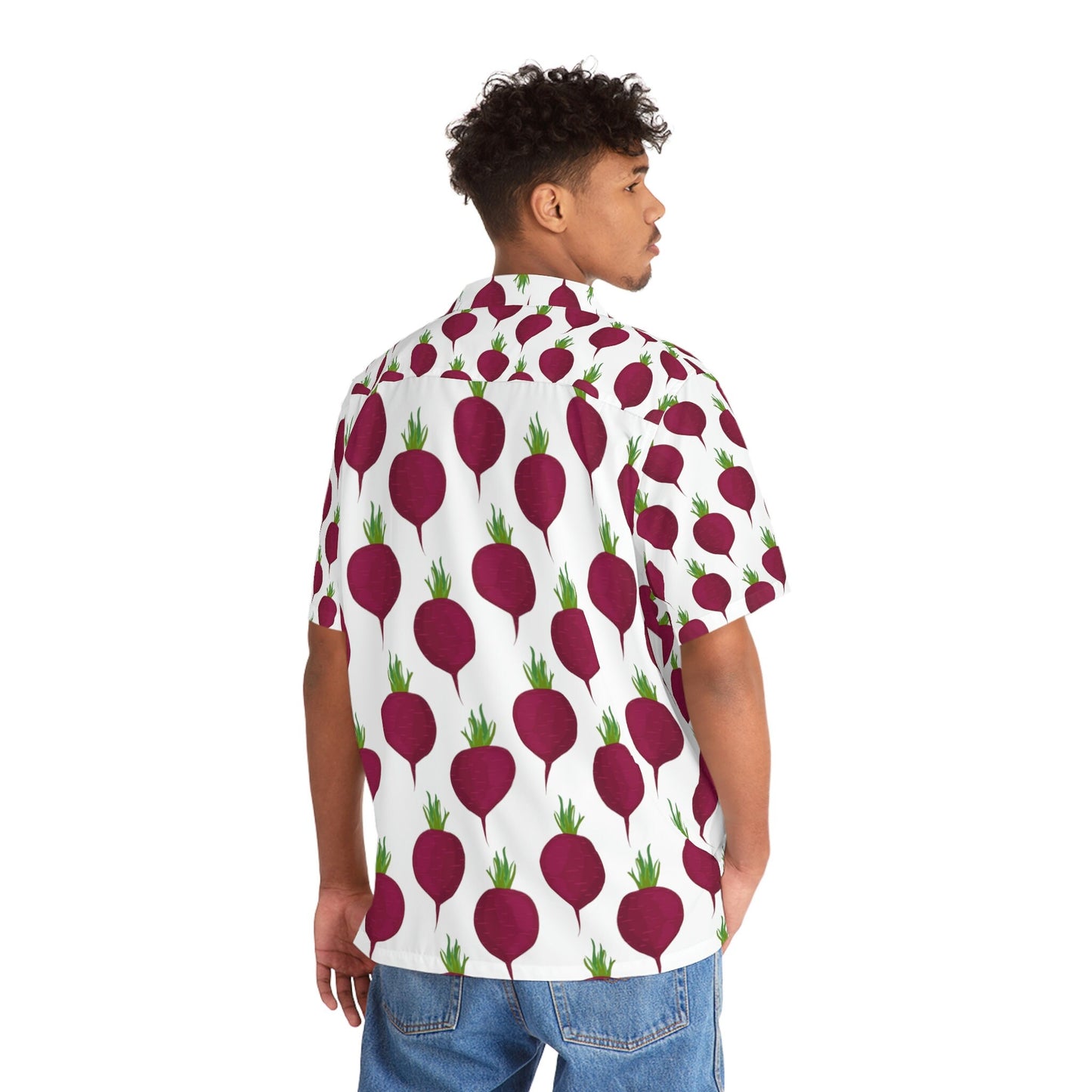 Dropped A Beet Men's Hawaiian Shirt (AOP)