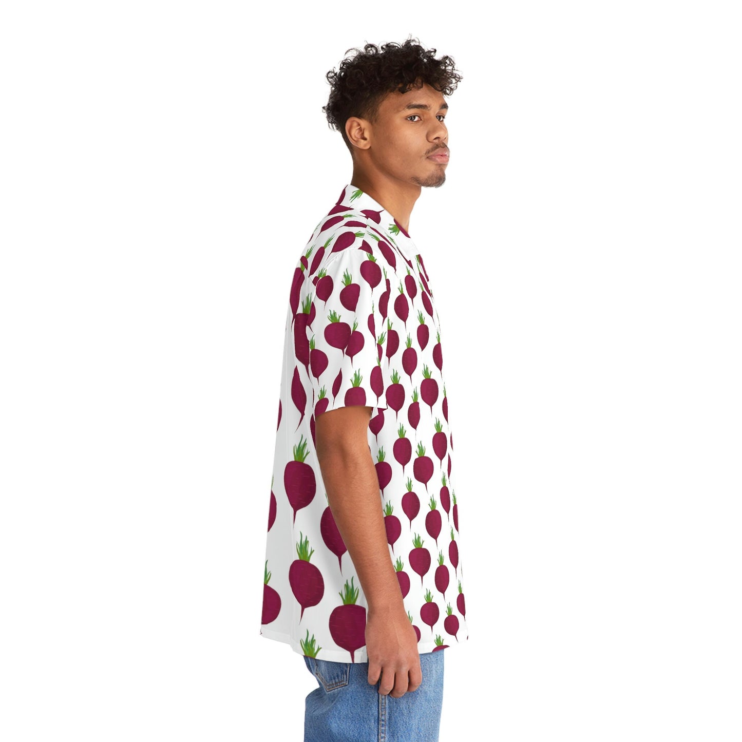 Dropped A Beet Men's Hawaiian Shirt (AOP)