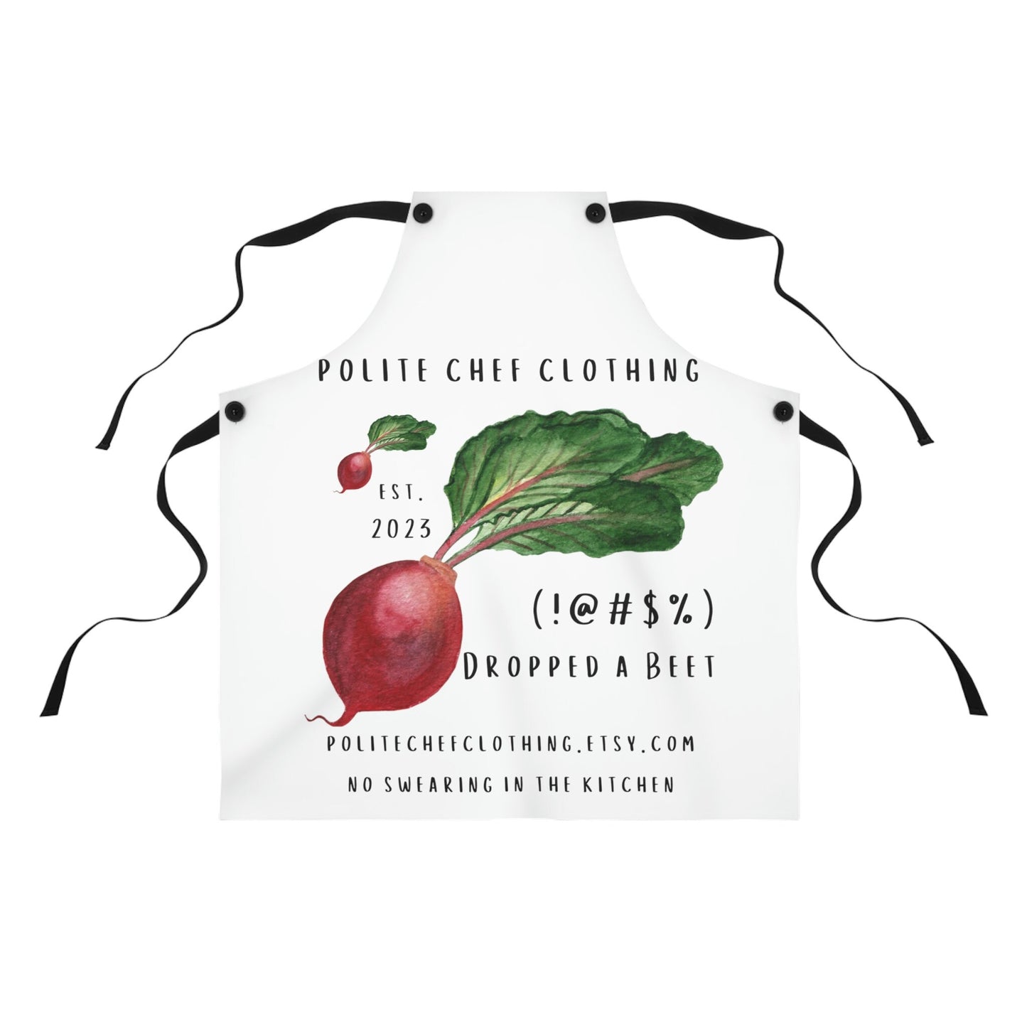 Dropped a Beet #2 Apron (AOP)