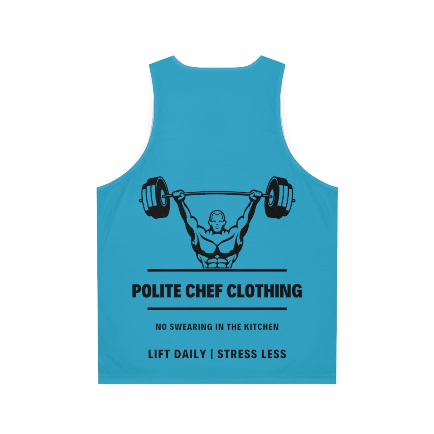 Lift Daily Less Stress Blue Unisex Tank Top (AOP)