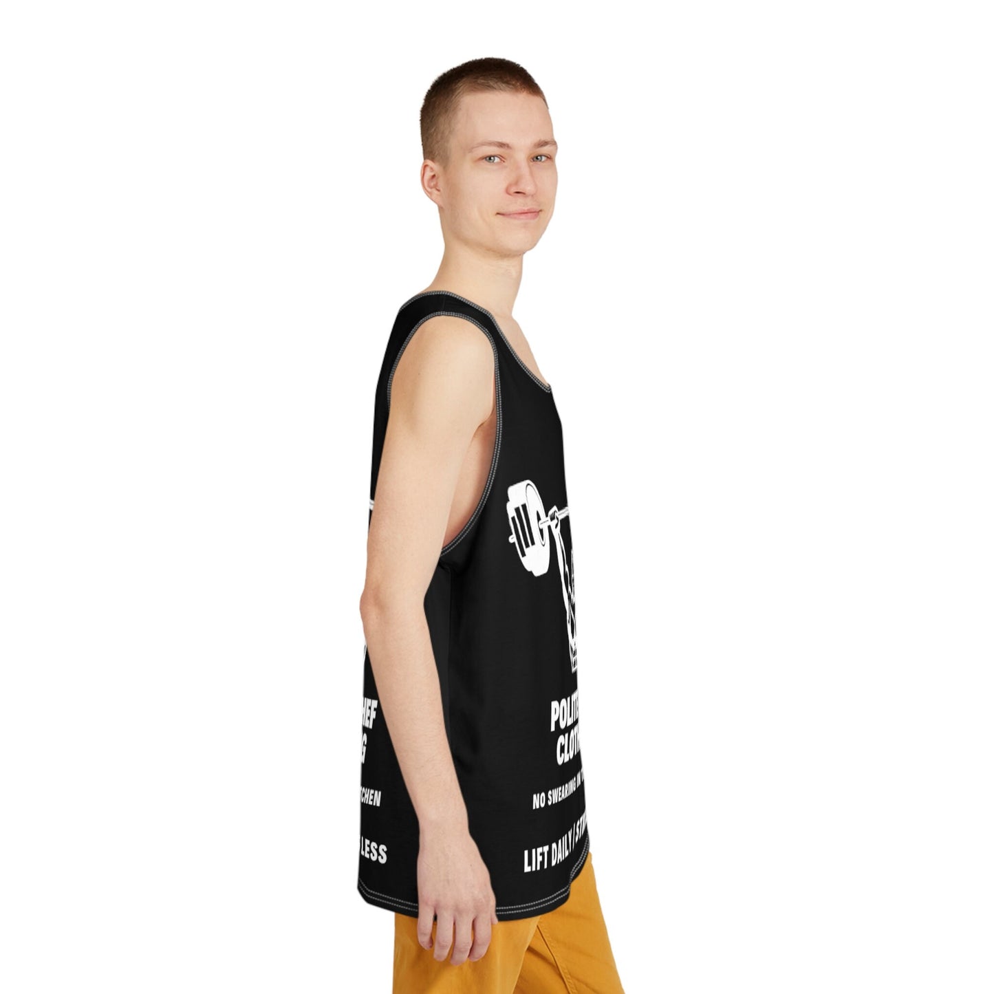 Lift Daily Stress Less Black Men's Tank (AOP)