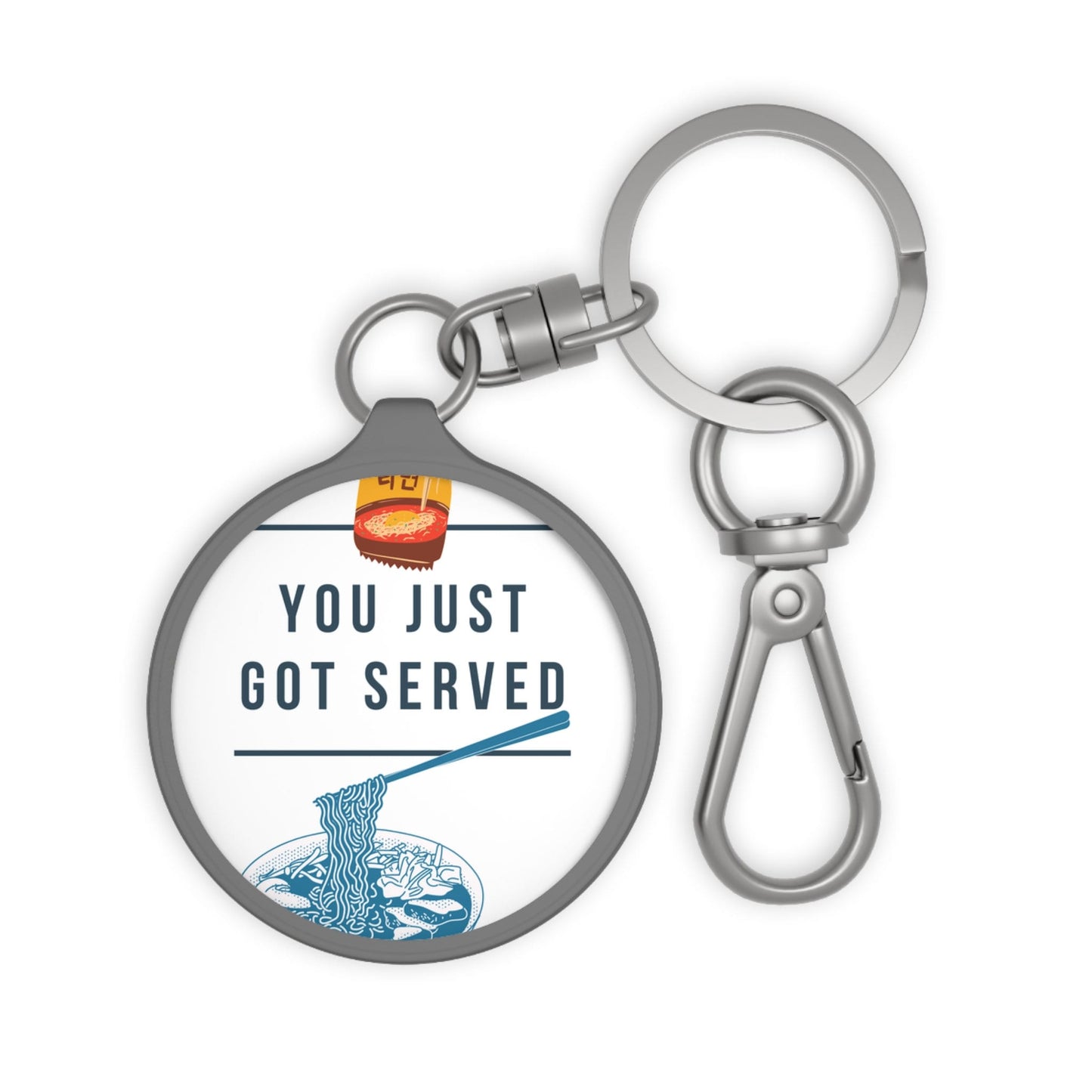 Just Got Served Keyring Tag