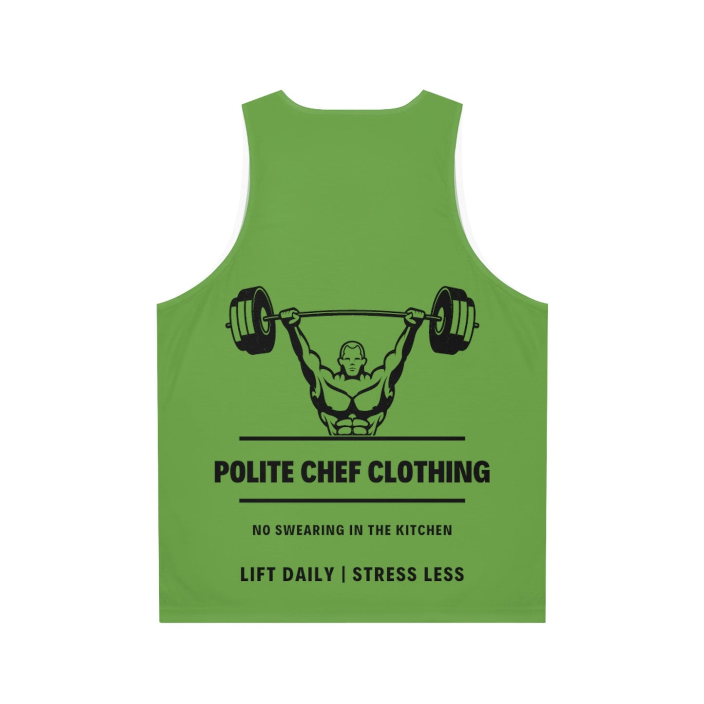Lift Daily Less Stress Green Unisex Tank Top (AOP)