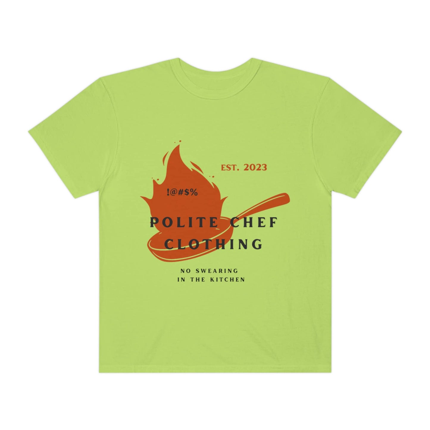 Polite Chef Sauté Pan Logo Unisex Garment-Dyed T-shirt