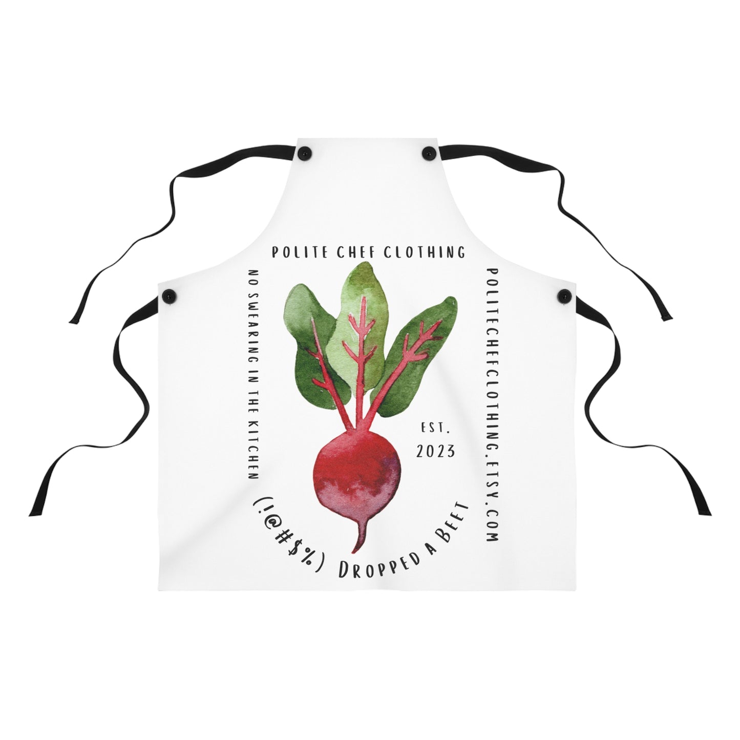 Dropped a Beet #3 Apron (AOP)