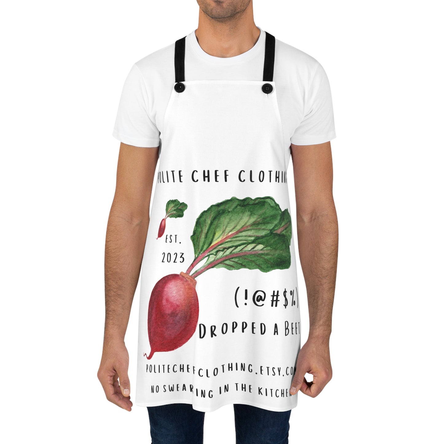 Dropped a Beet #2 Apron (AOP)