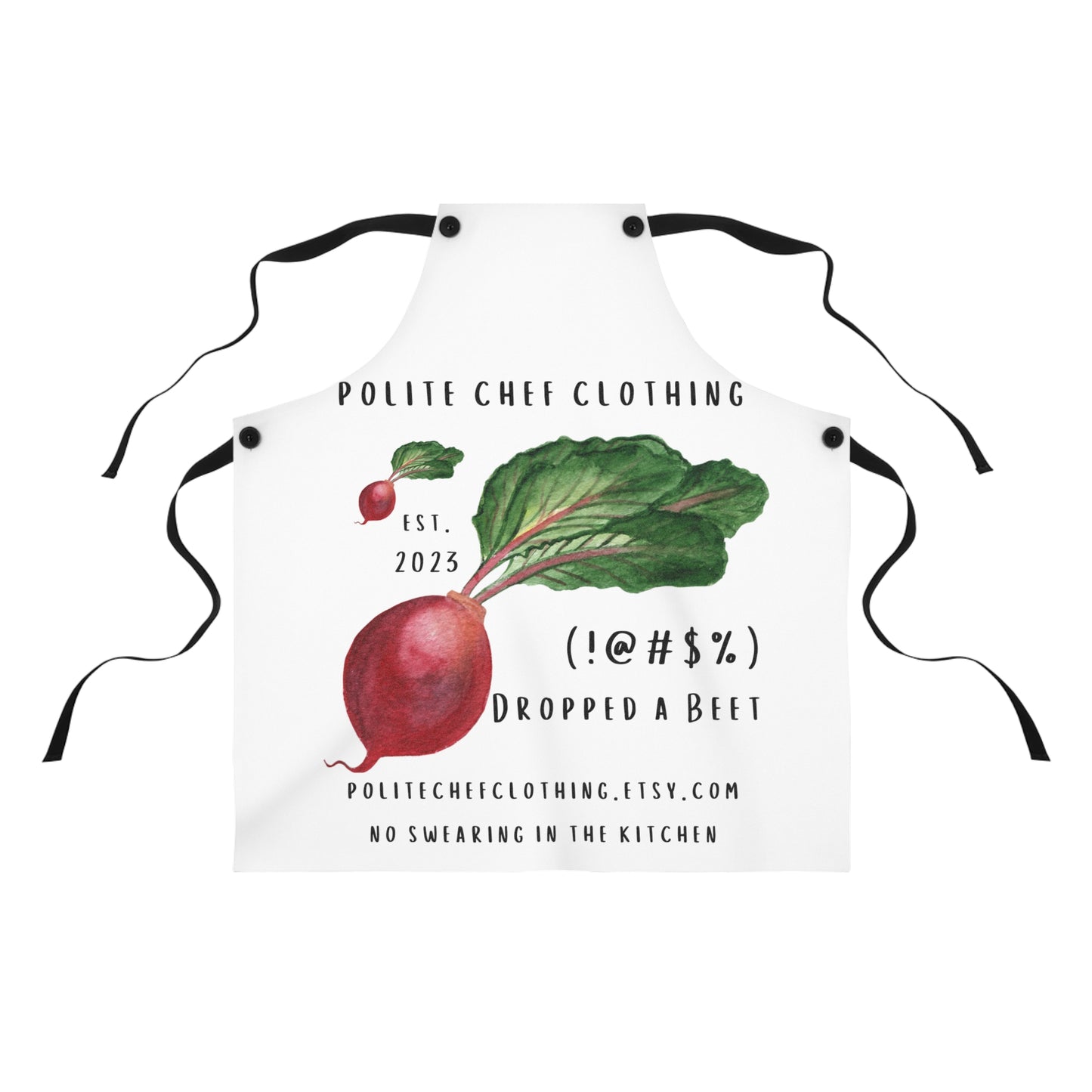 Dropped a Beet #2 Apron (AOP)