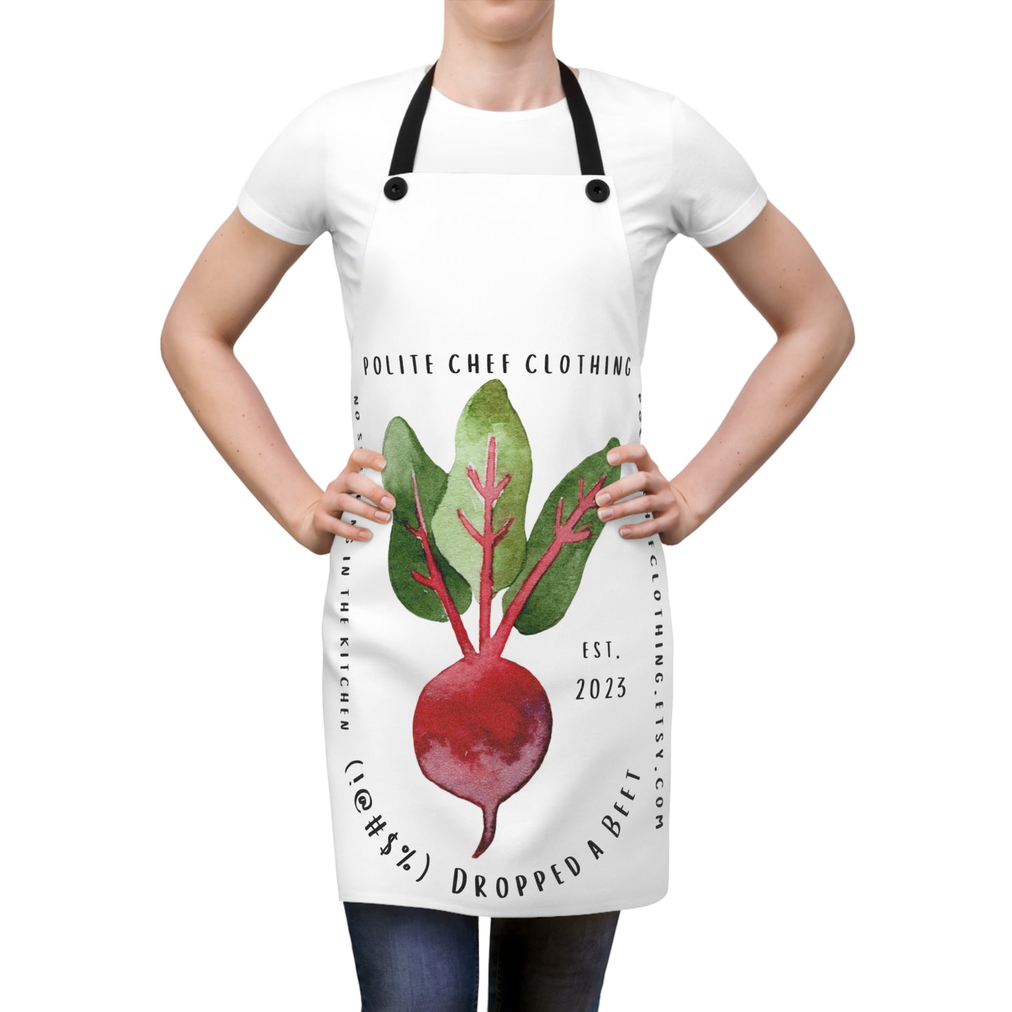 Dropped a Beet #3 Apron (AOP)