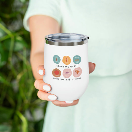 Stop Food Waste 12oz Insulated Wine Tumbler