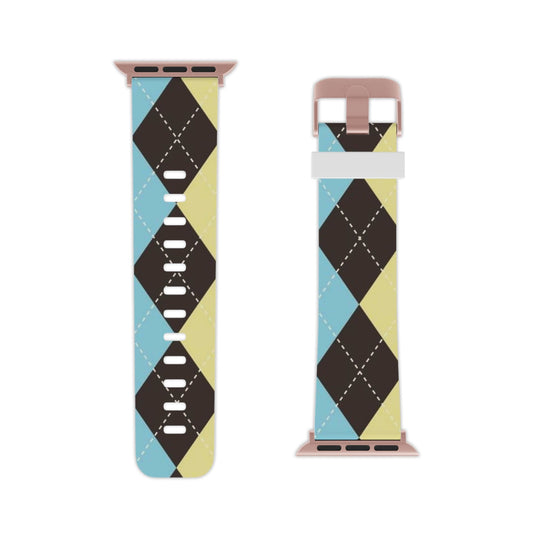 Large Argyle Watch Band for Apple Watch