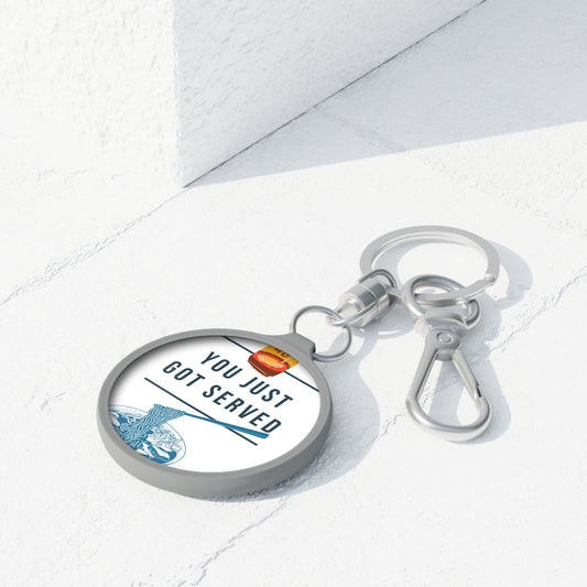 Just Got Served Keyring Tag